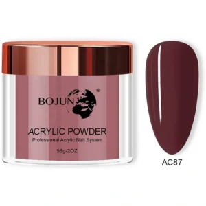 Bojun AC87 Burgundy Acrylic Powder Crystal Powder
