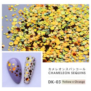Bojun DK03 Chameleon Nail Glitter Sequins – Mixed Sizes, High Shine