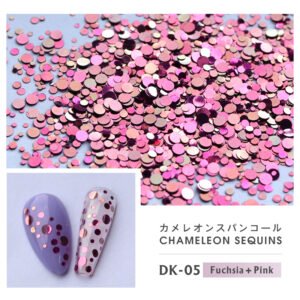 Bojun DK05 Chameleon Nail Glitter Sequins – Mixed Sizes, High Shine