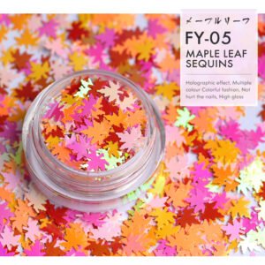 Bojun FY05 Shiny Maple Leaf Sequins