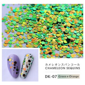 Bojun DK07 Chameleon Nail Glitter Sequins – Mixed Sizes, High Shine
