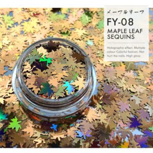 Bojun FY08 Shiny Maple Leaf Sequins