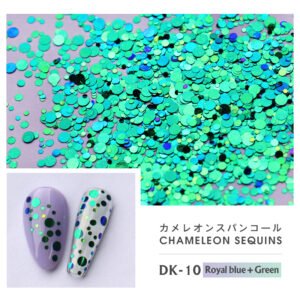 Bojun DK10 Chameleon Nail Glitter Sequins – Mixed Sizes, High Shine