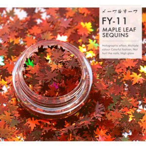 Bojun FY11 Shiny Maple Leaf Sequins
