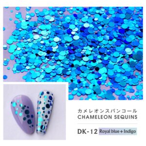 Bojun DK12 Chameleon Nail Glitter Sequins – Mixed Sizes, High Shine