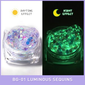 Bojun BG01 Purple  Luminous Sequin
