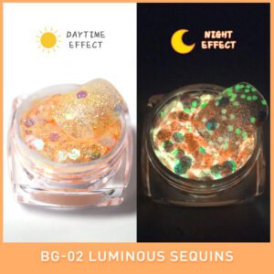 Bojun BG02 Orange  Luminous Sequin
