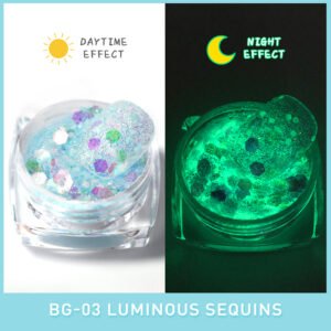 Bojun BG03 Blue  Luminous Sequin