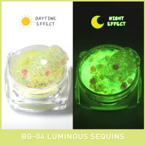 Bojun BG04 Yellow  Luminous Sequin