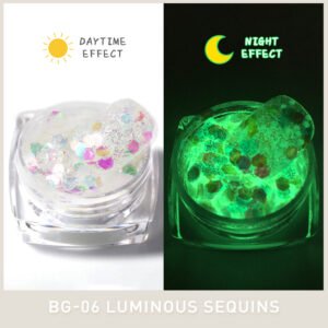 Bojun BG06 White  Luminous Sequin