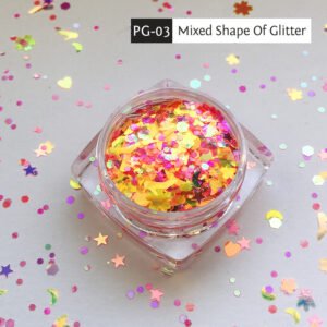 Bojun PG-03 Holographic Mixed Shape of Glitter