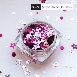 Bojun PG-06 Holographic Mixed Shape of Glitter