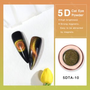 Galaxy 5DTA10 Cat Eye Magnetic Powder, 15 Colors Nail Art