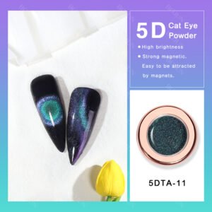 Galaxy 5DTA11 Cat Eye Magnetic Powder, 15 Colors Nail Art