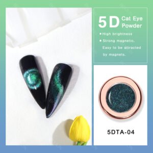 Galaxy 5DTA04 Cat Eye Magnetic Powder, 15 Colors Nail Art