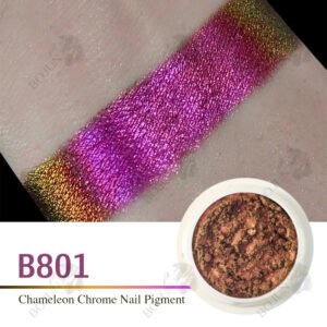 B801Color Shifting Chameleon Pigment Mirror Chrome Nail Powder