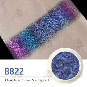 B822Color Shifting Chameleon Pigment Mirror Chrome Nail Powder