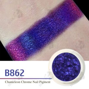 B862Color Shifting Chameleon Pigment Mirror Chrome Nail Powder