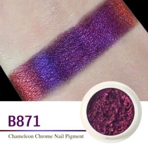 B871Color Shifting Chameleon Pigment Mirror Chrome Nail Powder