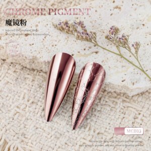 MCB03 Chrome Pigment Powder, Super Mirror Metallic Nail Powder