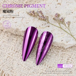 MCB04 Chrome Pigment Powder, Super Mirror Metallic Nail Powder