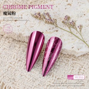 MCB05 Chrome Pigment Powder, Super Mirror Metallic Nail Powder