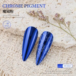 MCB07 Chrome Pigment Powder, Super Mirror Metallic Nail Powder