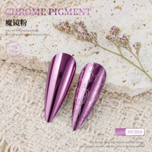 MCB09 Chrome Pigment Powder, Super Mirror Metallic Nail Powder