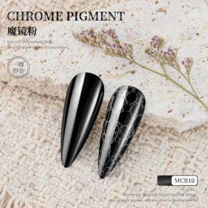 MCB10 Chrome Pigment Powder, Super Mirror Metallic Nail Powder