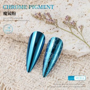 MCB11 Chrome Pigment Powder, Super Mirror Metallic Nail Powder