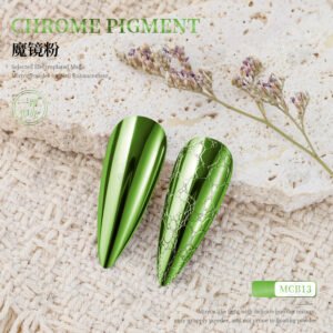 MCB13 Chrome Pigment Powder, Super Mirror Metallic Nail Powder