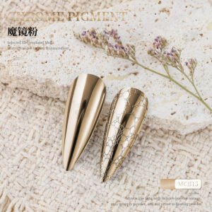 MCB15 Chrome Pigment Powder, Super Mirror Metallic Nail Powder