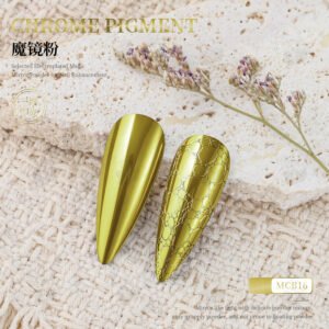 MCB16 Chrome Pigment Powder, Super Mirror Metallic Nail Powder
