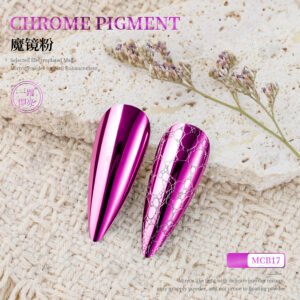 MCB17 Chrome Pigment Powder, Super Mirror Metallic Nail Powder
