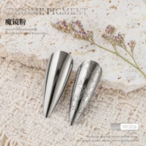 MCB18 Chrome Pigment Powder, Super Mirror Metallic Nail Powder