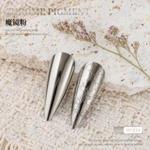 MCB19 Chrome Pigment Powder, Super Mirror Metallic Nail Powder