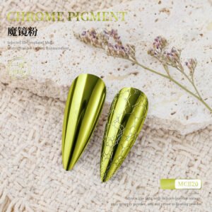 MCB20 Chrome Pigment Powder, Super Mirror Metallic Nail Powder