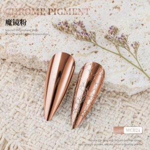 MCB21 Chrome Pigment Powder, Super Mirror Metallic Nail Powder