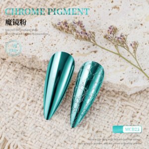 MCB23 Chrome Pigment Powder, Super Mirror Metallic Nail Powder