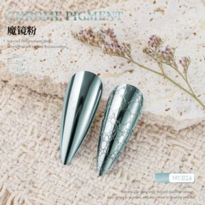 MCB24 Chrome Pigment Powder, Super Mirror Metallic Nail Powder
