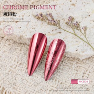 MCB30 Chrome Pigment Powder, Super Mirror Metallic Nail Powder