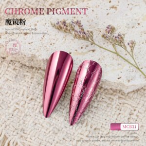 MCB31 Chrome Pigment Powder, Super Mirror Metallic Nail Powder