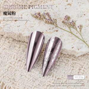 MCB36 Chrome Pigment Powder, Super Mirror Metallic Nail Powder