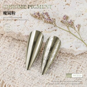 MCB39 Chrome Pigment Powder, Super Mirror Metallic Nail Powder