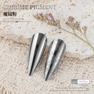 MCB41 Chrome Pigment Powder, Super Mirror Metallic Nail Powder