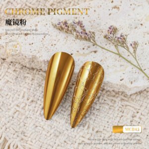 MCB43 Chrome Pigment Powder, Super Mirror Metallic Nail Powder