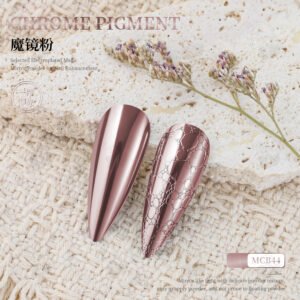MCB44 Chrome Pigment Powder, Super Mirror Metallic Nail Powder